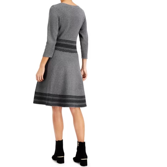 Taylor Gray & Black Sweater Dress - Picture 2 of 8